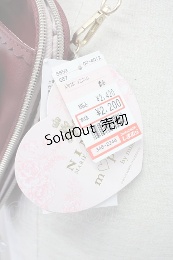 画像6: m petit by misako / AMリボンショルダーバッグ  ワイン T-25-07-12-012-LO-BG-IG-ZT-K024 (6)