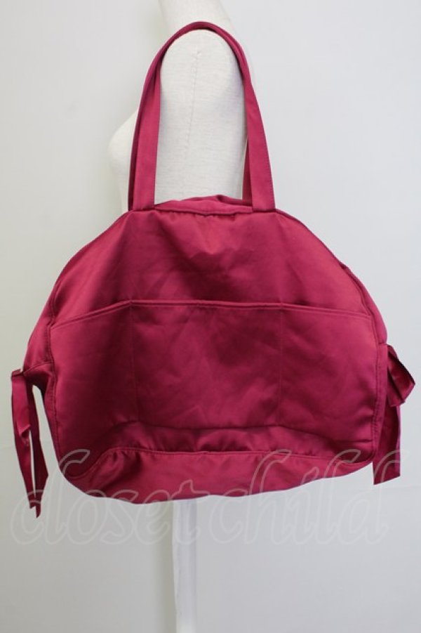 画像4: Maison de FLEUR / ボストンキャリーオンバッグ  ワイン T-25-07-12-013-LO-BG-OW-ZT-K024 (4)