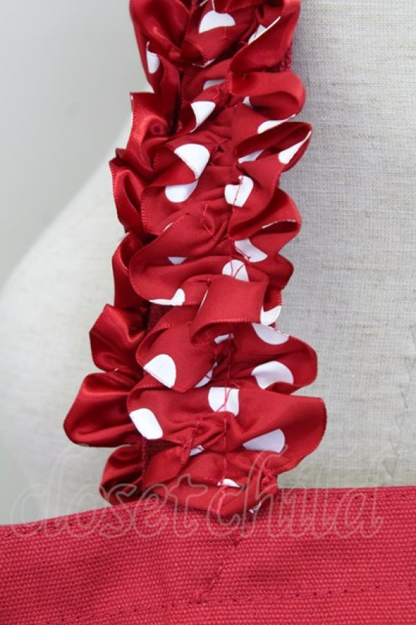 画像3: Maison de FLEUR / ディズニーストアコラボトートバッグ  赤 T-25-07-12-016-LO-BG-OW-ZT-K024 (3)