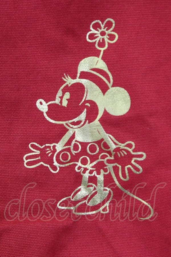 画像4: Maison de FLEUR / ディズニーストアコラボトートバッグ  赤 T-25-07-12-016-LO-BG-OW-ZT-K024 (4)