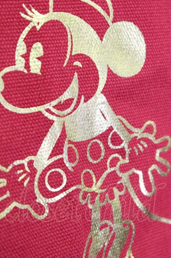 画像5: Maison de FLEUR / ディズニーストアコラボトートバッグ  赤 T-25-07-12-016-LO-BG-OW-ZT-K024 (5)