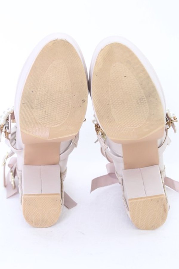 画像5: LIZ LISA / ビジューパールクロスストラップパンプス 1 ピンク T-25-07-13-006-LO-SH-OW-ZT-K006 (5)