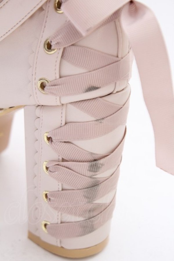 画像8: LIZ LISA / ビジューパールクロスストラップパンプス 1 ピンク T-25-07-13-006-LO-SH-OW-ZT-K006 (8)