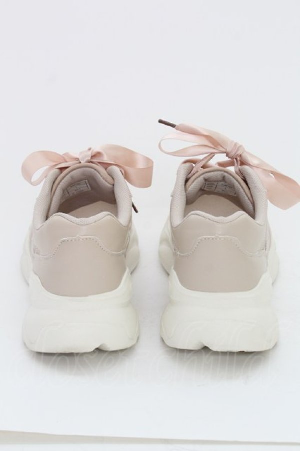 画像3: m petit by misako / ハートチュールスニーカー L ピンクベージュ T-25-07-13-010-LO-SH-IG-ZT-K022 (3)