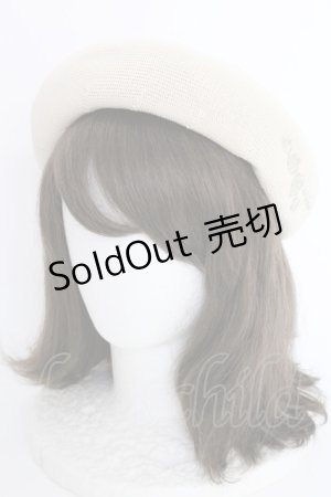 画像: axes femme / ラメ刺繍入サーモベレー  キナリ T-25-07-14-031-AX-AC-OW-ZT-K016