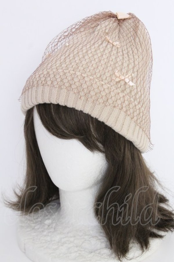 画像1: axes femme / チュール×リボンワッチ 56-58cm ベージュ T-25-07-14-033-AX-AC-YM-ZT-K016 (1)