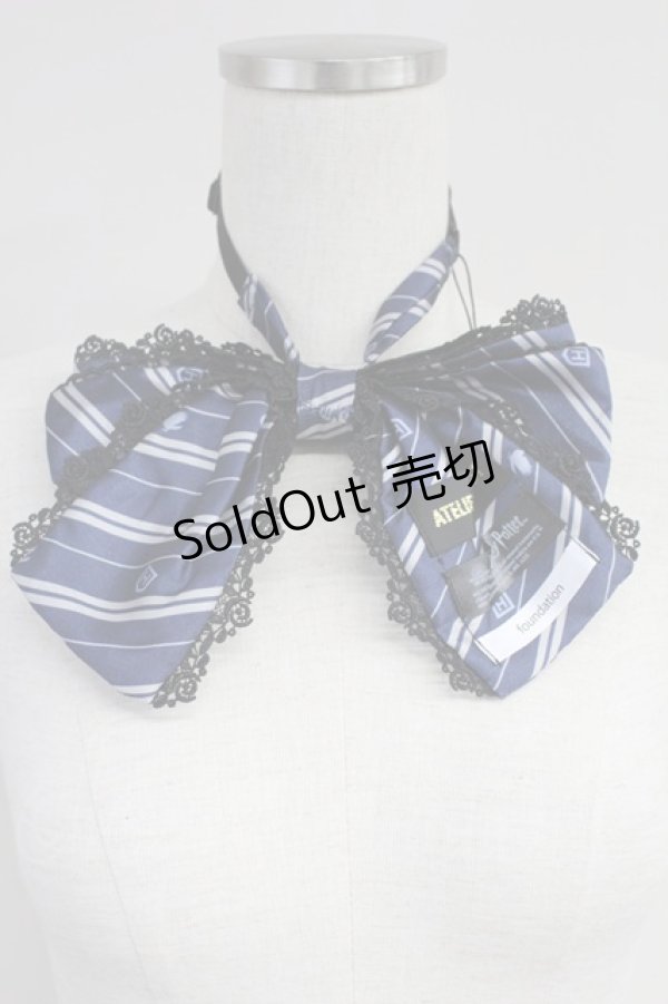 画像2: ATELIER PIERROT / ハリー・ポッター トリプルリボンタイ  レイブンクロー（ブルー） T-25-07-14-038-EL-ZA-OW-ZT445-F009 (2)