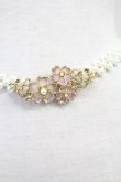画像3: axes femme / サクラ装飾パールゴムベルト  ゴールド T-25-07-14-044-AX-ZA-OW-ZT445-F009 (3)