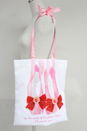 画像: RoseMarie seoir / セーラームーンストア × RoseMarie seoir/etude ballet bag/セーラーちびムーン  シロ×ピンク T-25-07-14-048-LO-BG-OW-ZT