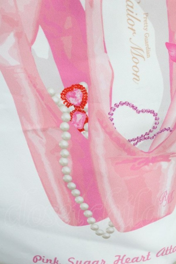 画像3: RoseMarie seoir / セーラームーンストア × RoseMarie seoir/etude ballet bag/セーラーちびムーン  シロ×ピンク T-25-07-14-048-LO-BG-OW-ZT-K024 (3)