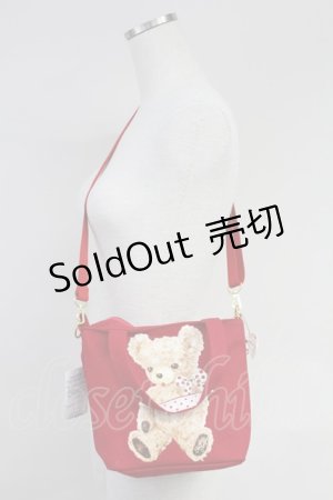 画像: Shirley Temple / クマプリント 3Way Bag  アカ T-25-07-14-049-ET-BG-OW-ZT