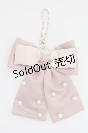 画像: m petit by misako / AM*NIPLリボンBCC  ピンク T-25-07-14-010-LO-ZA-IG-ZT424-F003