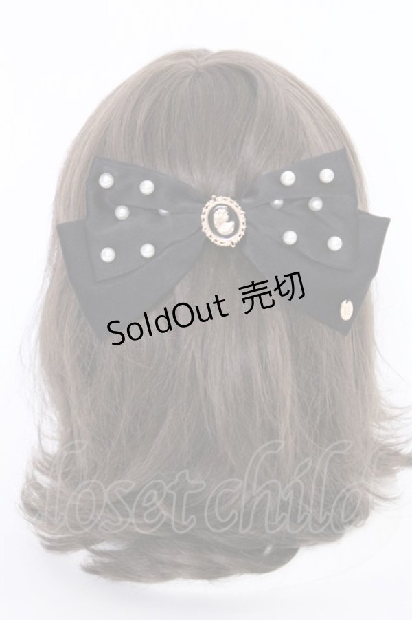 画像1: m petit by misako / AM*NIPLバレッタ  クロ T-25-07-14-017-LO-AC-IG-ZT424-F003 (1)