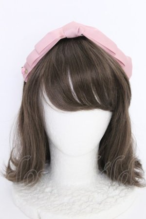 画像: m petit by misako / NINA'sコラボ AM*NIリボンカチューシャ  ピンク T-25-07-14-020-LO-AC-IG-ZT