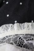 画像6: Ank Rouge / ドットビスチェ付レースワンピース  黒ｘ白 T-25-07-17-026-CA-OP-HI-ZT (6)