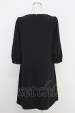 画像2: Franche Lippee / 刺繍半袖ワンピース  黒 T-25-07-17-044-LO-OP-HI-ZT (2)