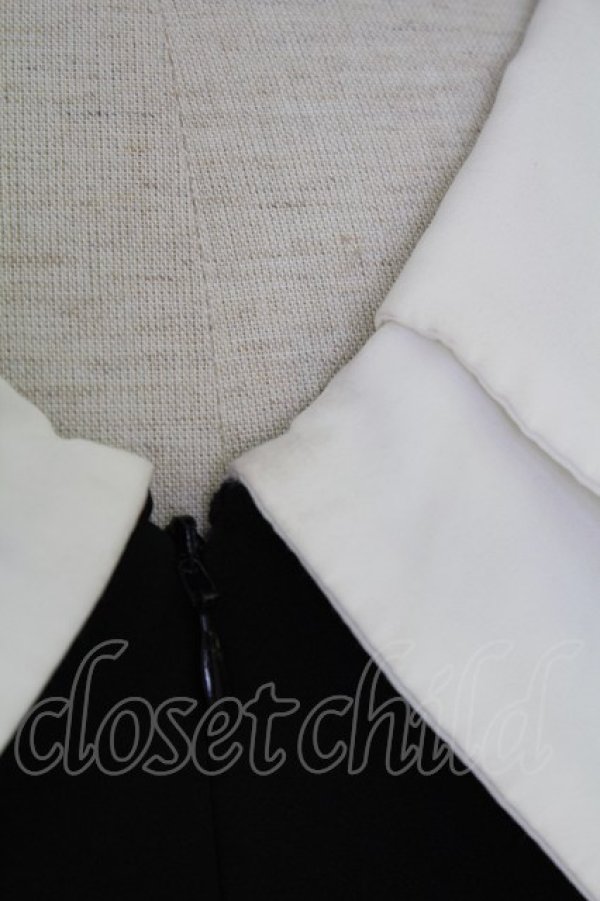 画像8: EAT ME / ダブルバイカラータイトワンピース  黒 T-25-07-17-046-LO-OP-HI-ZT302 (8)