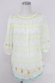 画像1: Franche Lippee / 刺繍シースルートップス  黄 T-25-07-17-006-LO-TO-HI-ZT (1)