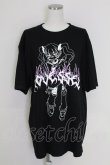 画像1: (買取対象外) / ガールプリントTシャツ  黒 T-25-07-17-022-LO-TS-HI-ZS (1)