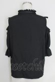 画像2: LOLITAその他(お買取対象外) / レースヨーク肩空きブラウス M ブラック T-25-07-22-008-LO-BL-SA-ZT (2)