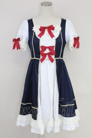 画像: To Alice / 白雪姫ワンピース S ネイビー T-25-07-22-010-LO-OP-SA-ZT