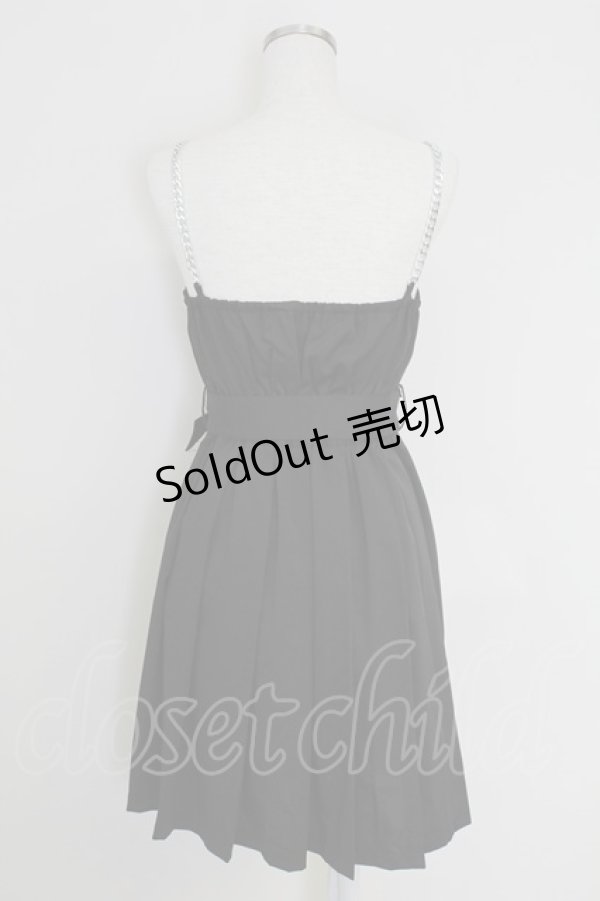 画像2: Jamie エーエヌケー / チェーンプリーツワンピース M ブラック T-25-07-22-012-LO-OP-SA-ZT (2)