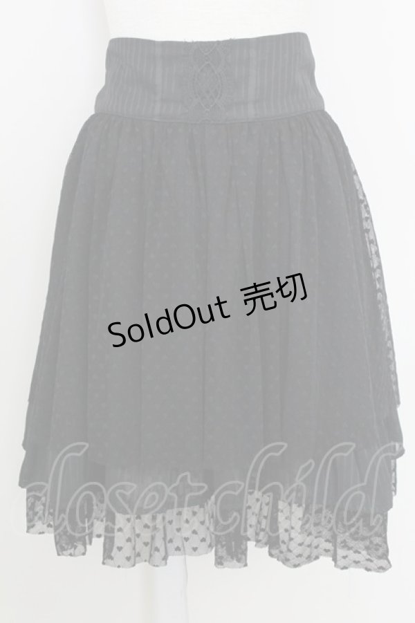 画像1: axes femme POETIQUE / チュール重ねスカート M ブラック T-25-07-22-019-AX-SK-SA-ZT (1)
