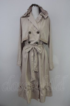 画像: axes femme / 3WAYトレンチコート  ピンクベージュ T-25-07-24-037-AX-CO-SA-ZI
