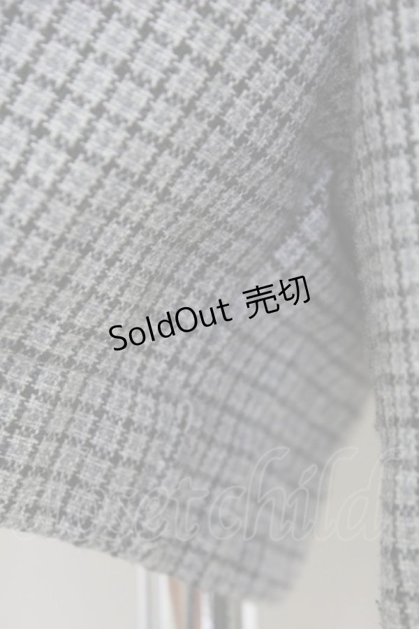 画像5: Fi.n.t / チェックハイウエストショートパンツ  グレー T-25-07-24-044-CA-PA-SA-ZI (5)