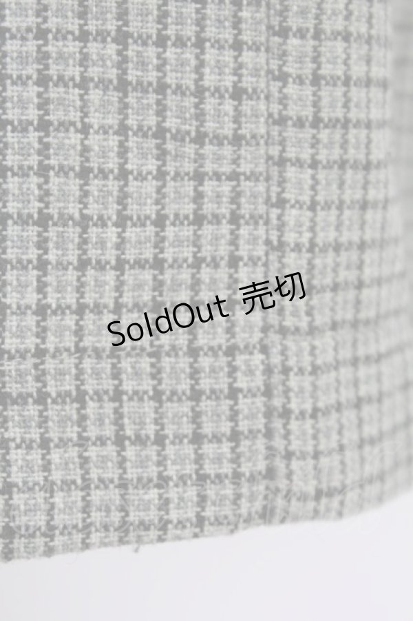 画像6: Fi.n.t / チェックハイウエストショートパンツ  グレー T-25-07-24-044-CA-PA-SA-ZI (6)