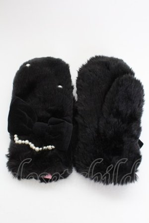 画像: Angelic Pretty / ドラマティックファーミトン  黒Ｘ白 T-25-07-24-050-AP-ZA-SA-ZI
