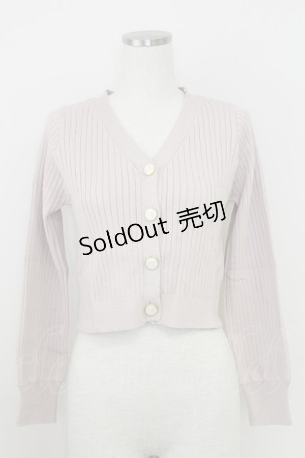 画像1: an another angelus / カリグラフィーローズプリント釦カーディガン  ピンク T-25-07-24-010-CA-TO-SA-ZI (1)