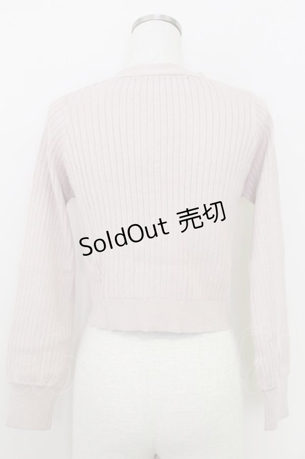 画像2: an another angelus / カリグラフィーローズプリント釦カーディガン  ピンク T-25-07-24-010-CA-TO-SA-ZI (2)