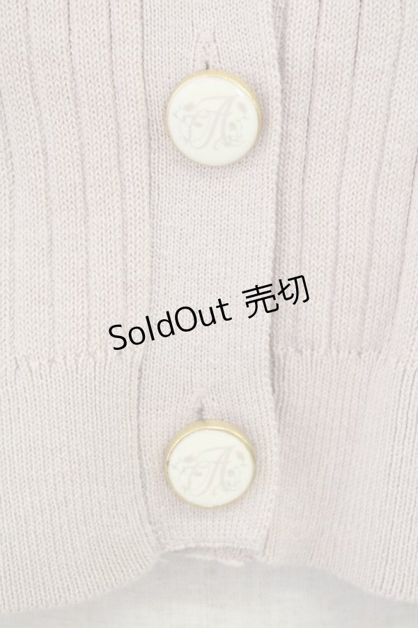 画像3: an another angelus / カリグラフィーローズプリント釦カーディガン  ピンク T-25-07-24-010-CA-TO-SA-ZI (3)