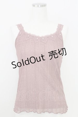 画像: axes femme / レースキャミソール  ボルドー T-25-07-24-015-AX-TO-SA-ZI