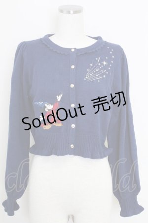 画像: axes femme kawaii / 【Disney】ファンタジア／ニットカーデ M ネイビー T-25-07-29-001-AX-TO-SA-ZI