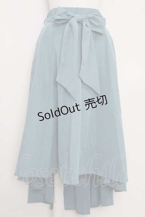 画像1: axes femme / ポケットフィッシュテールスカート  グリーン T-25-07-29-022-AX-SK-SA-ZI (1)