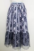 画像2: axes femme / ブルーミングサクラスカート  ネイビー T-25-07-29-024-AX-SK-SA-ZI (2)
