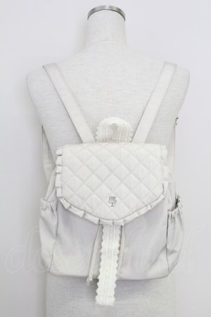 画像: axes femme / フリルレースリュック  アイボリー T-25-07-29-029-AX-BG-SA-ZT
