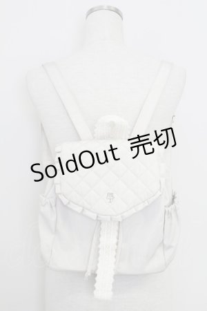 画像: axes femme / フリルレースリュック  アイボリー T-25-07-29-029-AX-BG-SA-ZI