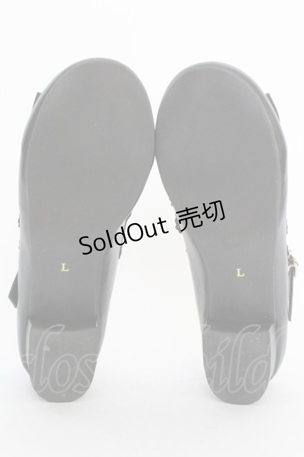 画像6: axes femme kawaii / クロスベルトリボンパンプス L ブラック T-25-07-29-034-AX-SH-SA-ZI (6)