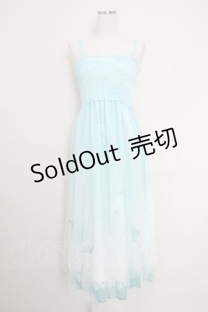 画像: Secret Honey / アトランティカ マキシワンピース（アリエルver.）  サックス T-25-07-29-011-CA-OP-SA-ZI