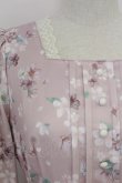画像3: axes femme / 桜柄ティアードワンピース M ピンク T-25-07-29-016-AX-OP-SA-ZT (3)