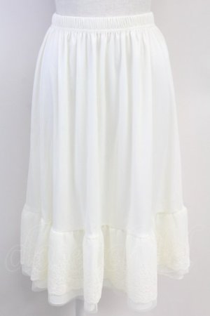 画像: axes femme / 選べる着丈レースペチスカート S キナリ T-25-07-31-019-AX-SK-SA-ZT