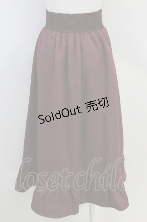 画像2: axes femme / ナポレオンモチーフロングスカート  ボルドー T-25-07-31-020-AX-SK-SA-ZT037 (2)