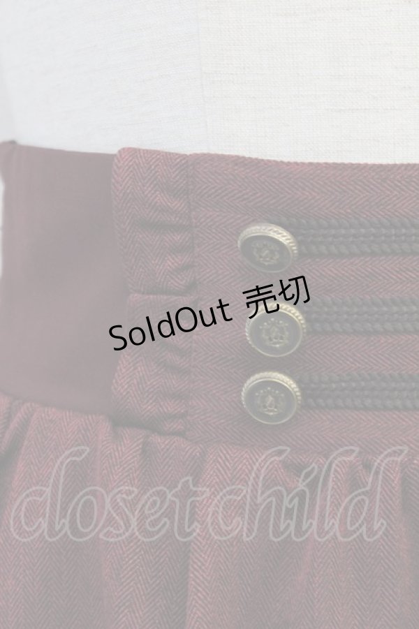 画像3: axes femme / ナポレオンモチーフロングスカート  ボルドー T-25-07-31-020-AX-SK-SA-ZT037 (3)