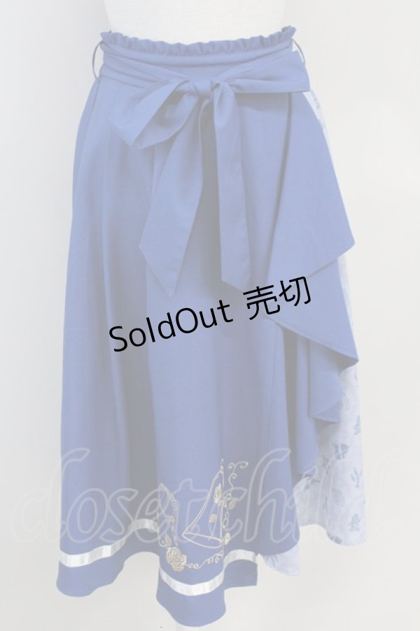 画像1: axes femme / 【美女と野獣】フリルスカート  青 T-25-07-31-022-AX-SK-SA-ZT037 (1)