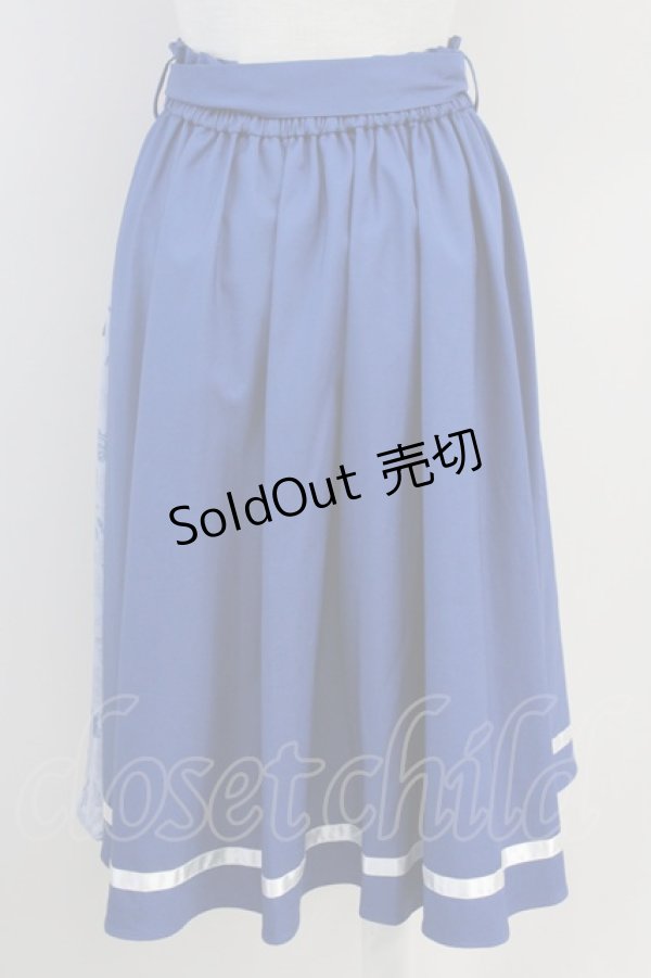 画像2: axes femme / 【美女と野獣】フリルスカート  青 T-25-07-31-022-AX-SK-SA-ZT037 (2)