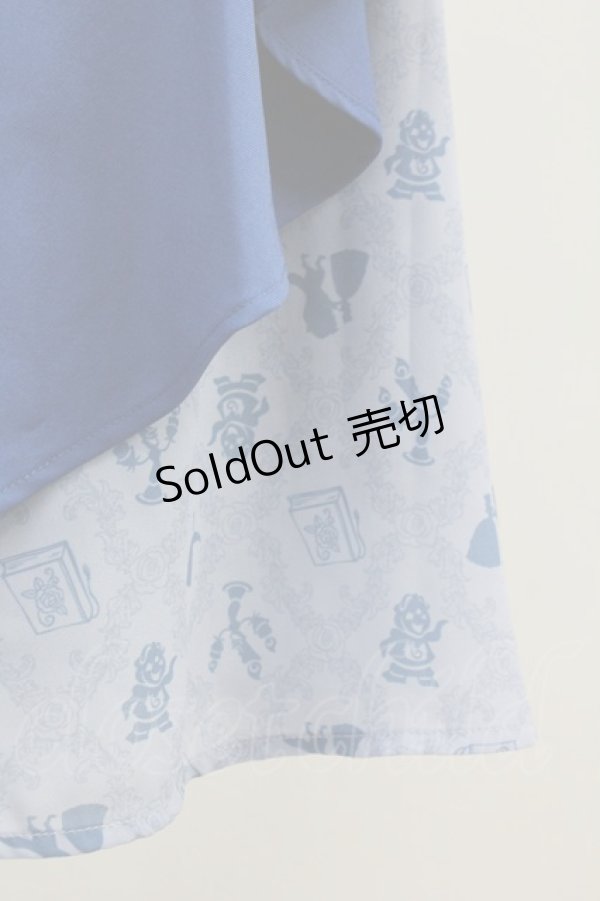 画像4: axes femme / 【美女と野獣】フリルスカート  青 T-25-07-31-022-AX-SK-SA-ZT037 (4)