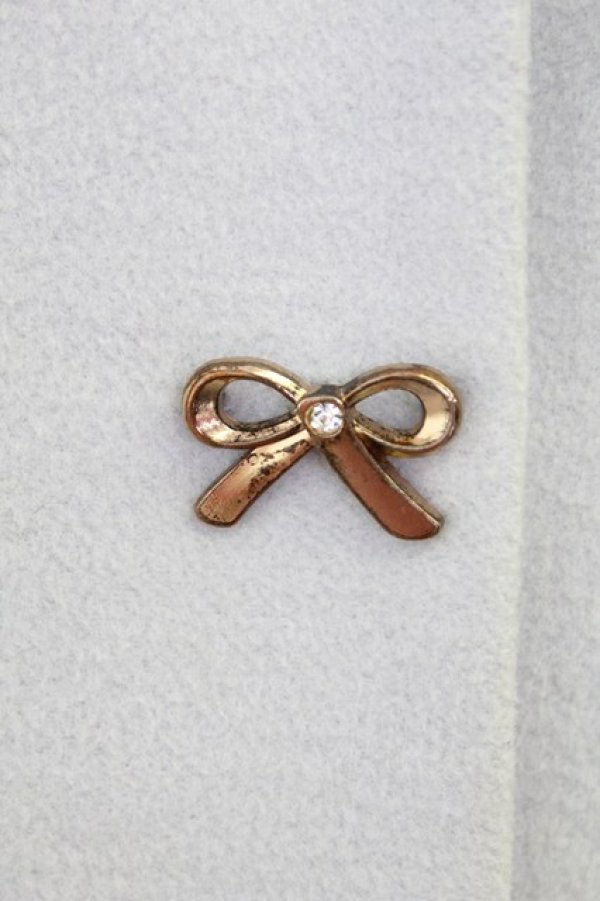 画像6: LODISPOTTO / 3つリボン袖先ファーノーカラーコート  グレーＸゴールド T-25-07-31-002-LO-CO-SA-ZT-C002 (6)